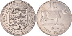 World Coins - Coin, Guernsey, Elizabeth II, 10 Pence, 1984, , Copper-nickel, KM:30