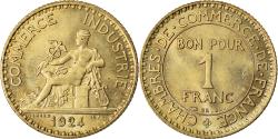 World Coins - Coin, France, Chambre de commerce, Franc, 1924, Paris,