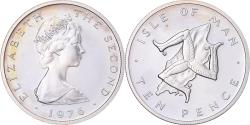World Coins - Coin, Isle of Man, Elizabeth II, 10 Pence, 1976, Pobjoy Mint,