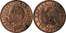 World Coins - Coin, France, Napoleon III, Napoléon III, Centime, 1855, Paris,
