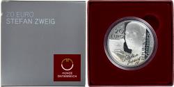 World Coins - Austria, 20 Euro, Stefan Zweig, 2013, Vienna, Proof, , Silver, KM:3219