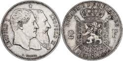 World Coins - Belgium, Leopold II, 2 Francs, 2 Frank, 1880, Silver, , KM:39