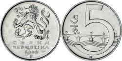 World Coins - Coin, Czech Republic, 5 Korun, 2002, , Acier plaqué nickel, KM:8