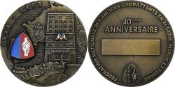 World Coins - France, Medal, 40è Anniversaire de la FNACA, 1998, Bronze,