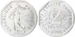 World Coins - France, Semeuse, 2 Francs, 2000, Monnaie de Paris, , Nickel, KM:942.1