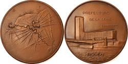 World Coins - France, Medal, Préfecture de la Seine Maritime, Rouen, Coeffin, , Bronze