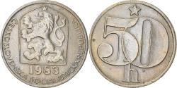 World Coins - Coin, Czechoslovakia, 50 Haleru, 1983, , Copper-nickel, KM:89