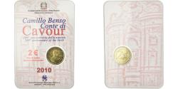 World Coins - Italy, 2 Euro, Camillo Benso Count of Cavour, 2010, , Bi-Metallic