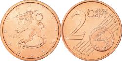 World Coins - Finland, 2 Euro Cent, 2004, FDC, , Copper Plated Steel, KM:99