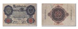 World Coins - Banknote, Germany, 20 Mark, 1908, 1908-02-07, AU(50-53)