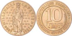 World Coins - Coin, France, Hugues Capet, 10 Francs, 1987, Pessac, , Nickel-Bronze