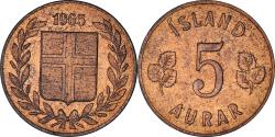World Coins - Coin, Iceland, 5 Aurar, 1965, , Bronze, KM:9