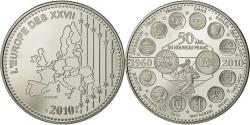 World Coins - France, Medal, L'Europe des XXVII, 50 ans du nouveau Franc, 2010, , Nickel
