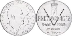 World Coins - Coin, Norway, Olav V, 25 Kroner, 1970, , Silver, KM:414