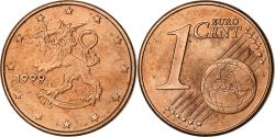 World Coins - Finland, Euro Cent, 1999, Vantaa, Copper Plated Steel,