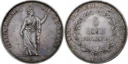 World Coins - Provisional Government of Lombardy, 5 Lire, 1848, Milan, Silver,