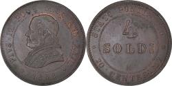 World Coins - Coin, ITALIAN STATES, PAPAL STATES, Pius IX, 4 Soldi, 20 Centesimi, 1868, Rome