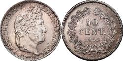 World Coins - Coin, France, Louis-Philippe, 50 Centimes, 1845, Rouen, , Silver