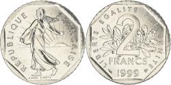 World Coins - Coin, France, Semeuse, 2 Francs, 1999, Paris, BU, , Nickel, KM:942.1