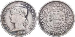 World Coins - Portugal, 10 Centavos, 1915, Lisbon, Silver, , KM:563