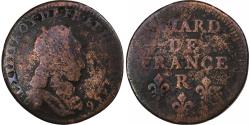 World Coins - France, Louis XIV, Liard de France, 1656, Nîmes, Copper,