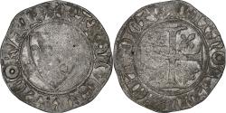World Coins - France, Charles VI, Blanc Guénar, 1389-1422, Troyes, Billon,
