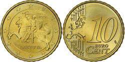 World Coins - Lithuania, 10 Euro Cent, 2015, Vilnius, Nordic gold,