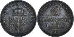 World Coins - Coin, German States, 2 Pfennig, 1862