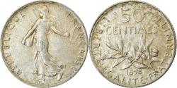 World Coins - Coin, France, Semeuse, 50 Centimes, 1898, Paris, , Silver, KM:854