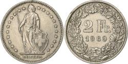 World Coins - Switzerland, 2 Francs, 1969, Bern, Copper-nickel, , KM:21a.1
