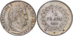 World Coins - France, Louis Philippe I, 1/4 Franc, 1836, Paris, Silver,