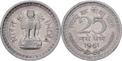 World Coins - Coin, INDIA-REPUBLIC, 25 Naye Paise, 1961, Bombay, , Nickel, KM:47.2