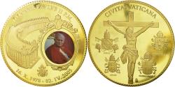 World Coins - Vatican, Medal, Le Pape Jean-Paul II, 2011, , Copper Gilt