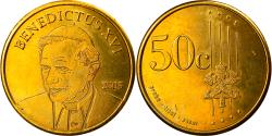 World Coins - Vatican, 50 Euro Cent, Type 3, 2005, unofficial private coin, , Brass