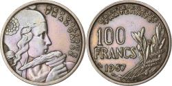 World Coins - France, 100 Francs, Cochet, 1957, Beaumont - Le Roger, Copper-nickel,