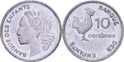 World Coins - France, Token, Banque des Enfants, Aluminium, 10 Centimes,