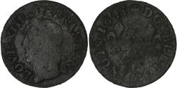 World Coins - France, Louis XIII, Double Tournois, Double tournois de Warin, tête à gauche