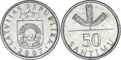World Coins - Coin, Latvia, 50 Santimu, 2007
