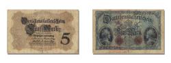 World Coins - Banknote, Germany, 5 Mark, 1914, 1914-08-05, KM:47b, VF(30-35)