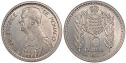 World Coins - Coin, Monaco, 10 Francs, 1945, , Copper-nickel, Gadoury:136