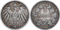 World Coins - German Empire, Wilhelm II, Mark, 1892, Berlin, Silver, , KM:14
