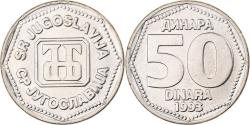 World Coins - Yugoslavia, 50 Dinara, 1993, Copper-Nickel-Zinc, , KM:158