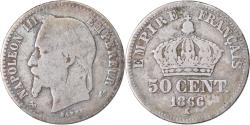 World Coins - Coin, France, Napoleon III, Napoléon III, 50 Centimes, 1866, Bordeaux