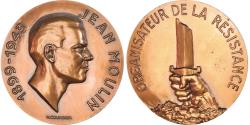 World Coins - France, Medal, Jean Moulin, Organisateur de la Résistance, WAR, Courbier