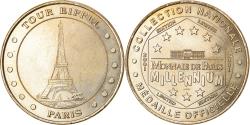 World Coins - France, Token, Touristic token, Paris - Tour Eiffel n°2, Arts & Culture, 2001