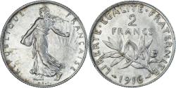 World Coins - Coin, France, Semeuse, 2 Francs, 1916, Paris, , Silver, KM:845.1