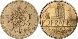 World Coins - France, 10 Francs, Mathieu, 1979, Paris, Tranche A, Nickel-brass,