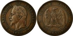 World Coins - Coin, France, Napoleon III, Napoléon III, 10 Centimes, 1865, Paris,