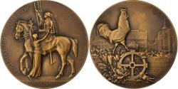 World Coins - France, Medal, Alsace, Libération de Mulhouse, 1918, Bronze, Dammann,