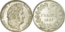 World Coins - Coin, France, Louis-Philippe, 5 Francs, 1847, Strasbourg, , Silver